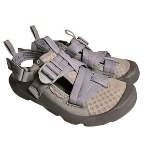 Oboz Men's Whakatā Off-Road Hiking Sandals Size 8 Jackrabbit Grey 63102